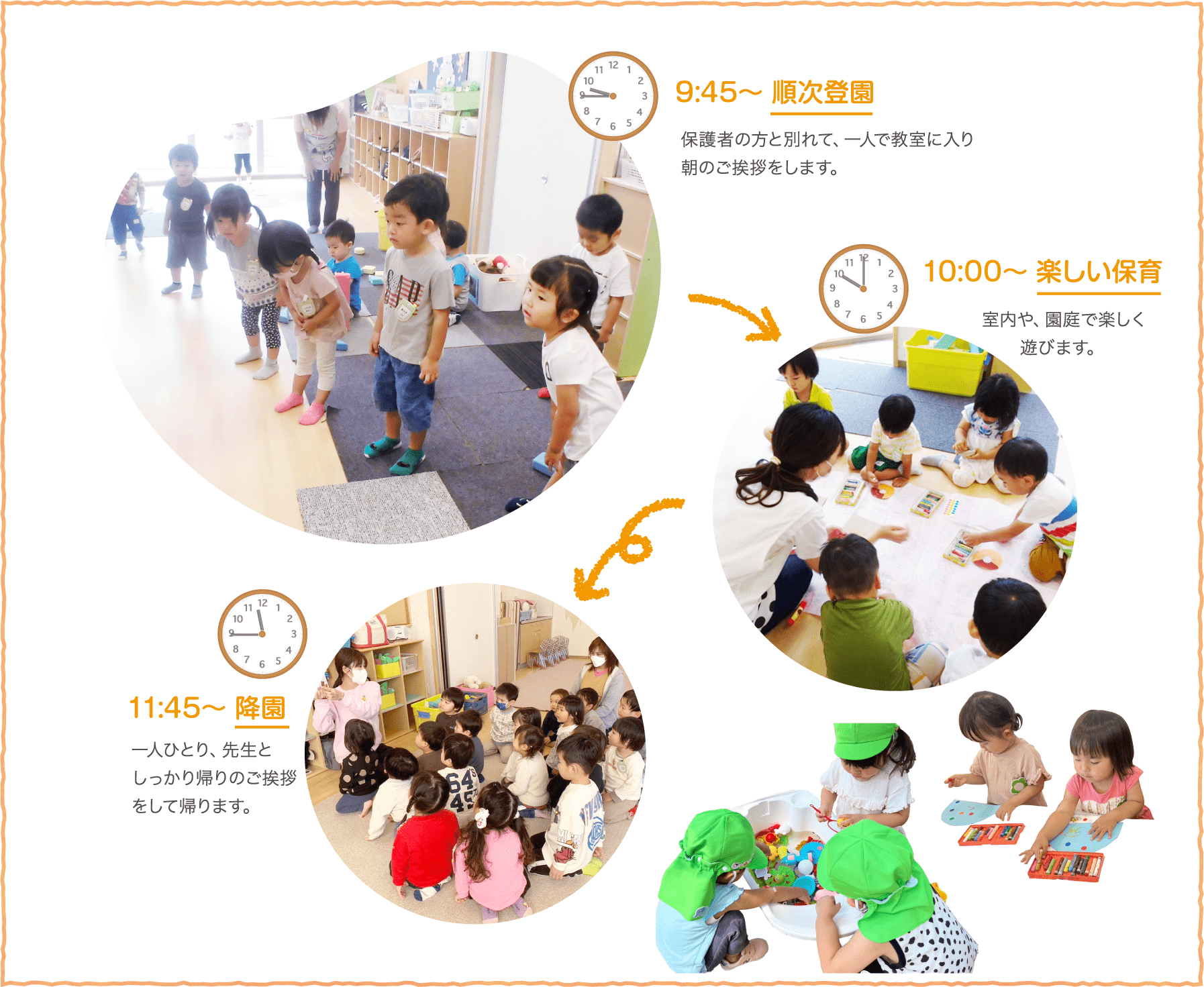 プレスクールの1日の流れ